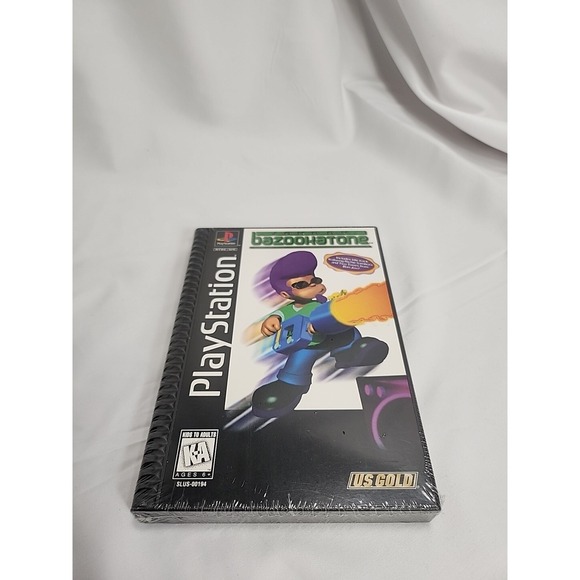 Johnny Bazookatone LONGBOX (PlayStation 1, PS1 1996) FACTORY SEALED! - EX!